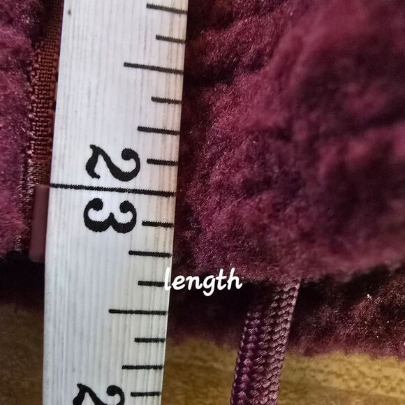 Bass Outdoors Burgundy Fleece Jacket with Pocket (JAC6) - Picture 7 of 8